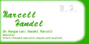 marcell handel business card